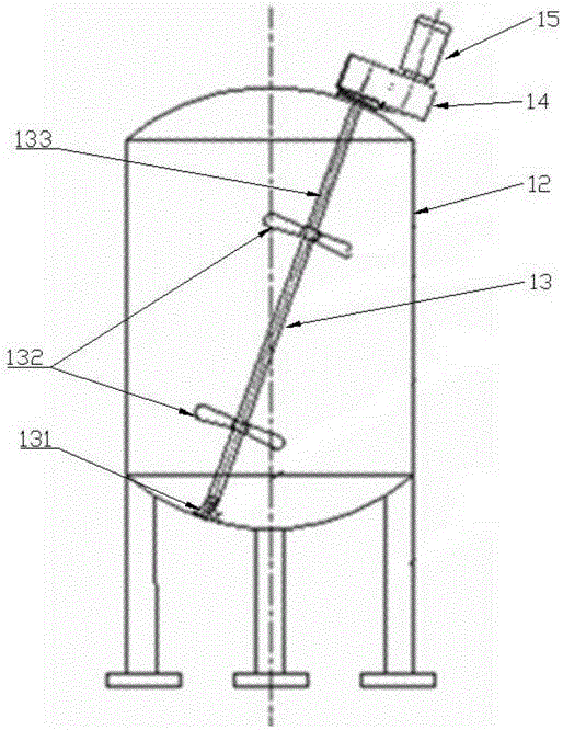 Transmission device and stirring tank suitable for stirring tobacco perfume