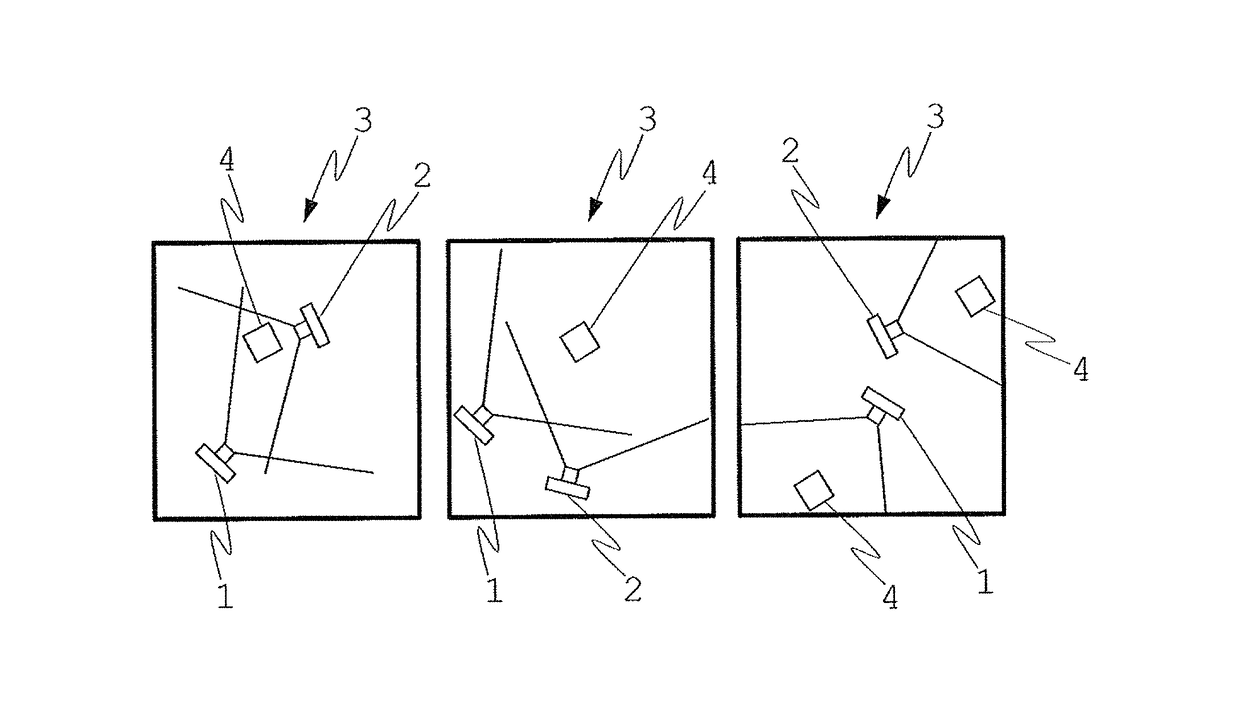 Recording method for at least two TOF cameras