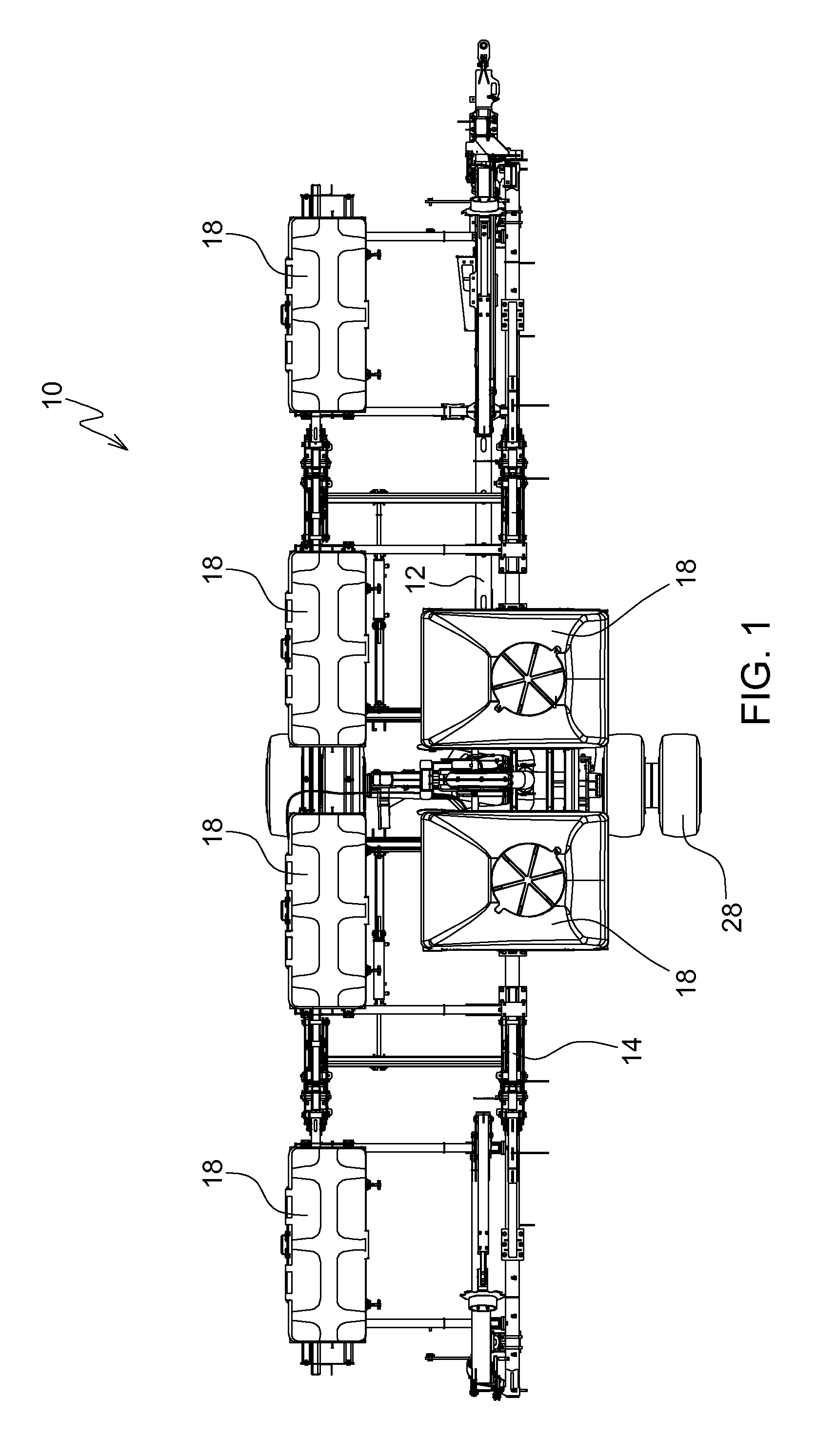 Supply line connecting device in a foldable agricultural machine