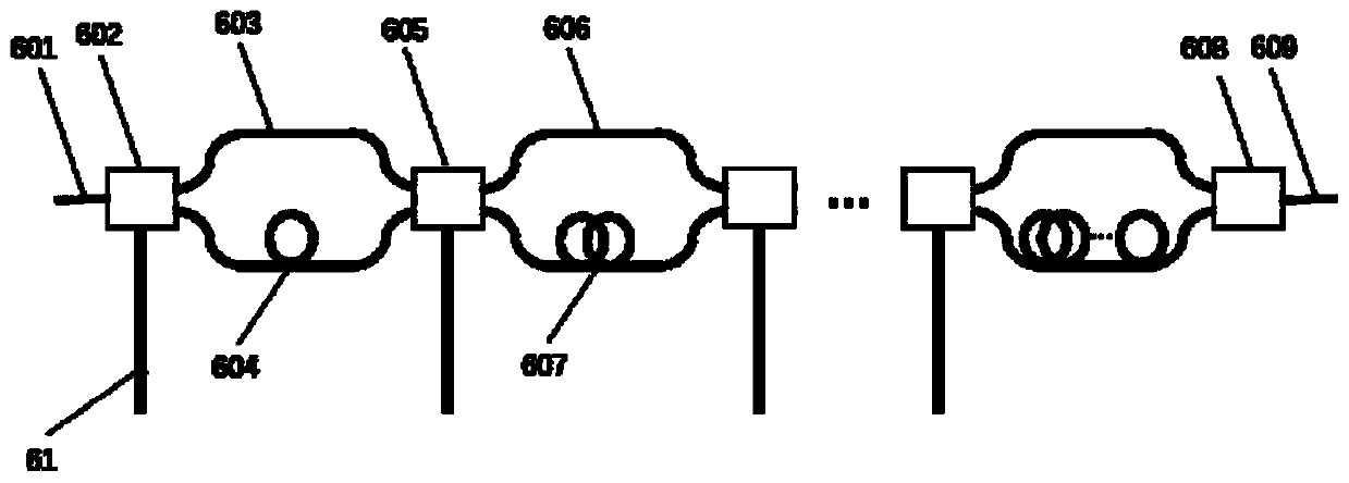 Integrated optical autocorrelator based on molybdenum selenide double-photon absorption and measuring method