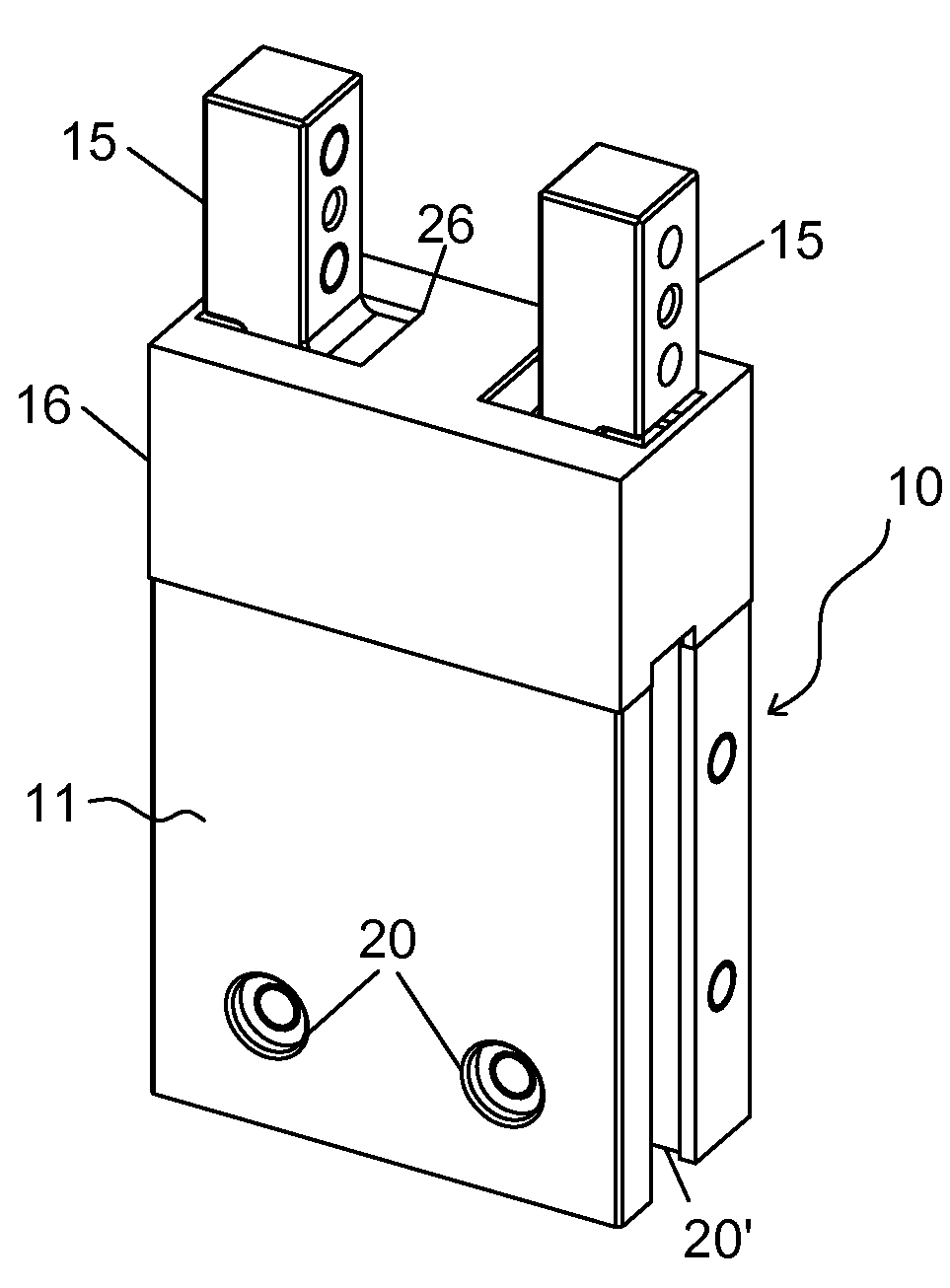 Linear pneumatic gripper