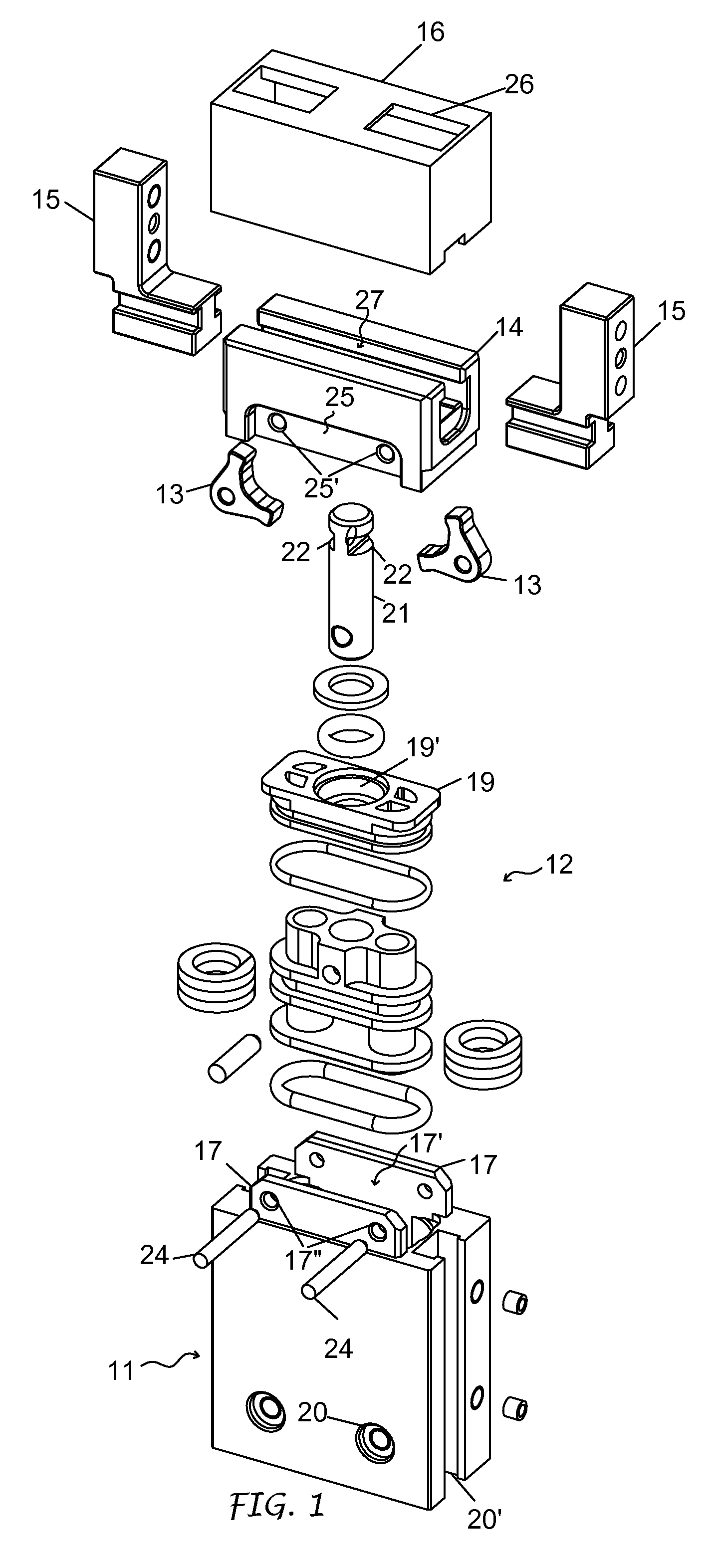 Linear pneumatic gripper