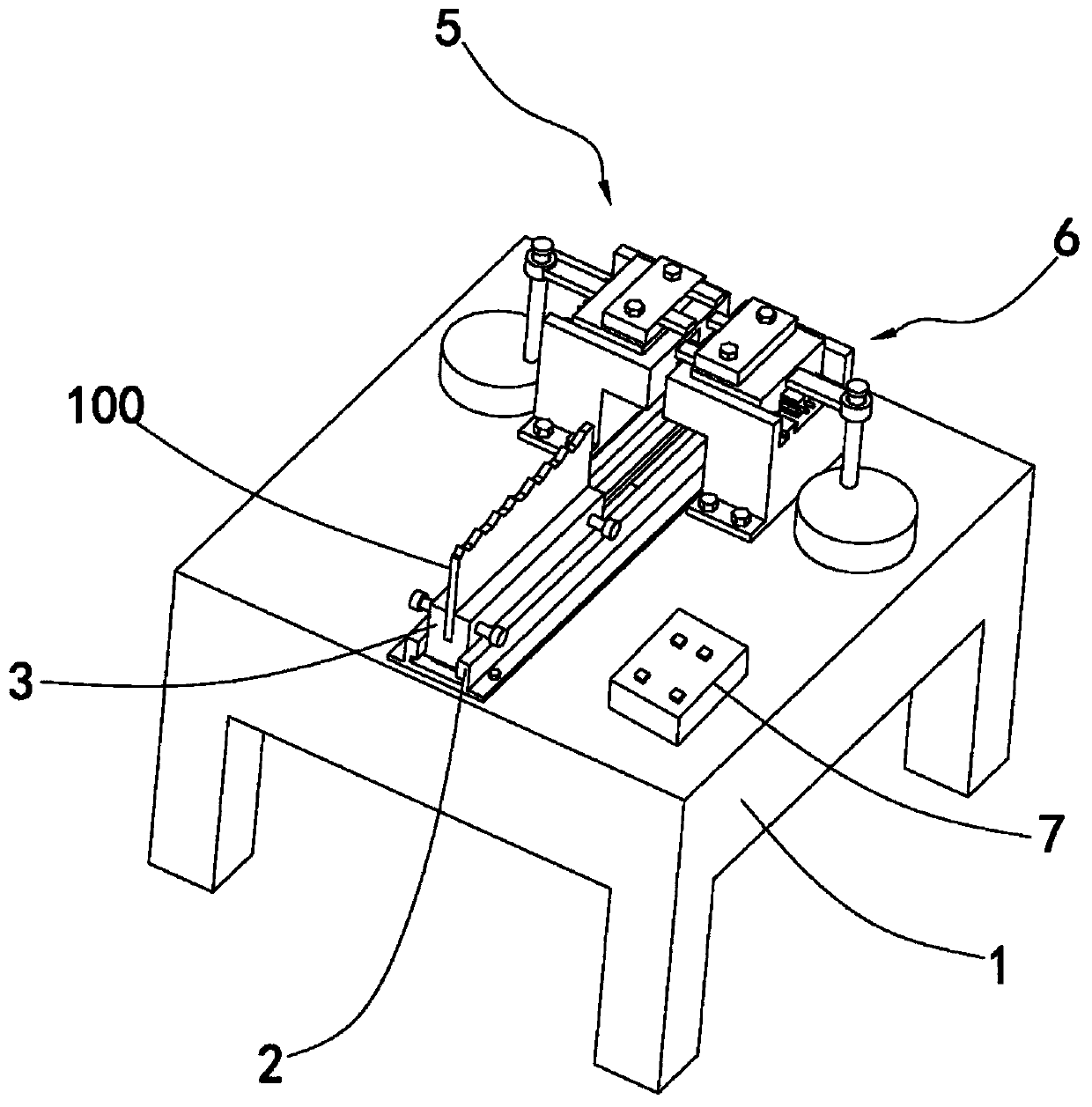 Band saw blade tooth separating mechanism