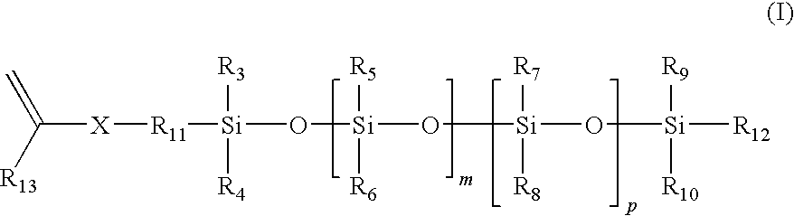 Prepolymers with dangling polysiloxane-containing polymer chains