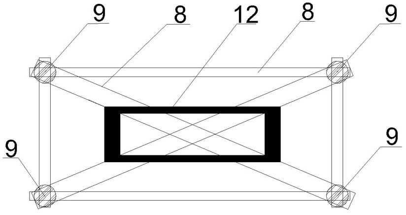 Pile-soil interaction indoor test device under action of combined cyclic load and installation method