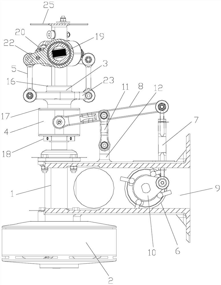 Helicopter rotary electric direct drive variable pitch tail rotor assembly and helicopter