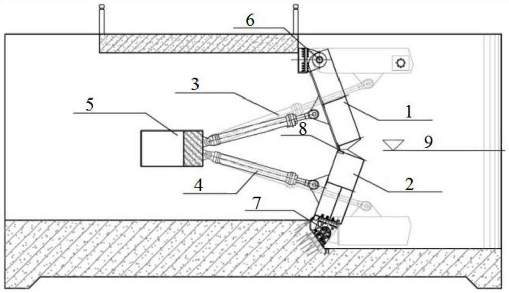 Double-leaf flap gate