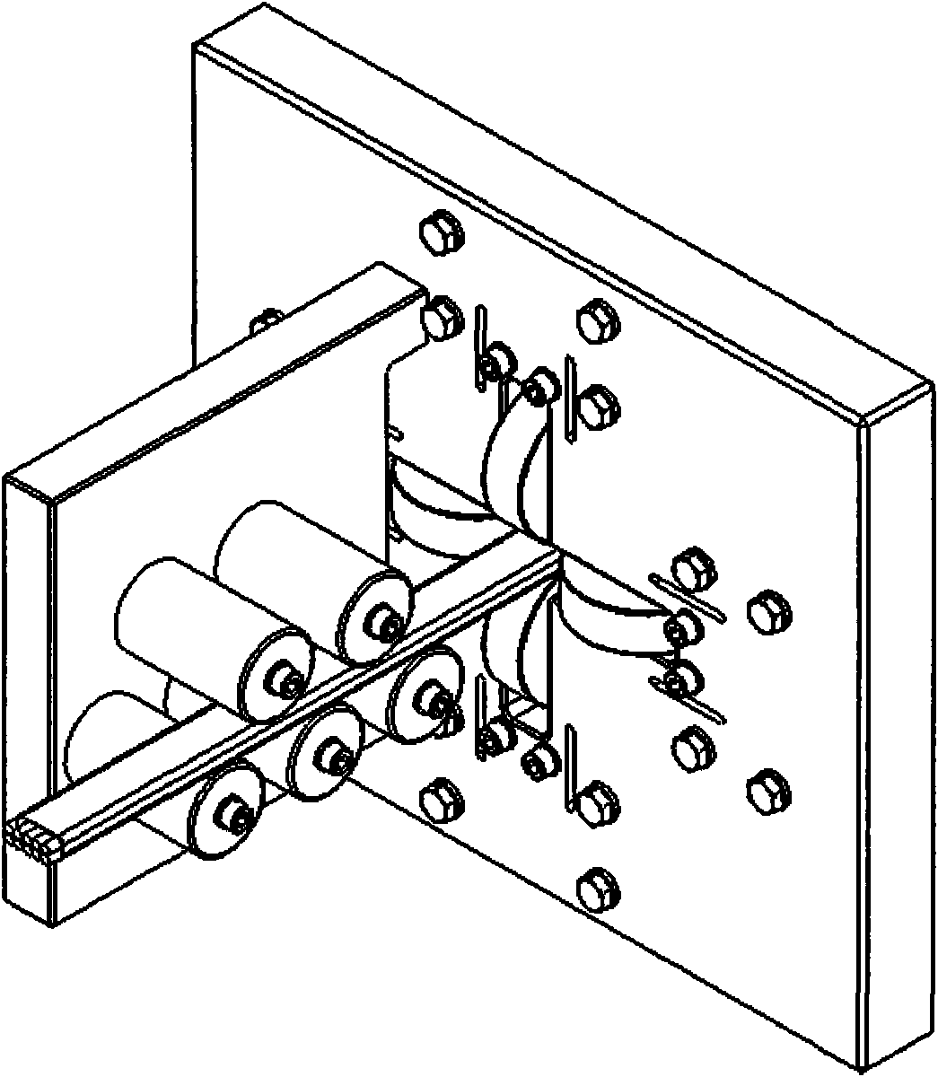 Membrane-packaged rectangular stranded conductor and manufacture method