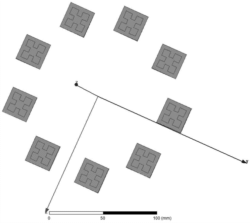 Sparse planar formation optimization method based on spatial gain