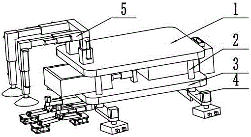 Ground tile laying robot