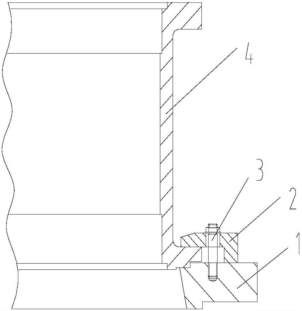 Motor case one-step turning method and clamp