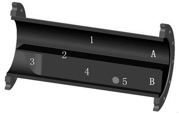 Structure device applied to self-flowing type fluid ultrasonic measurement