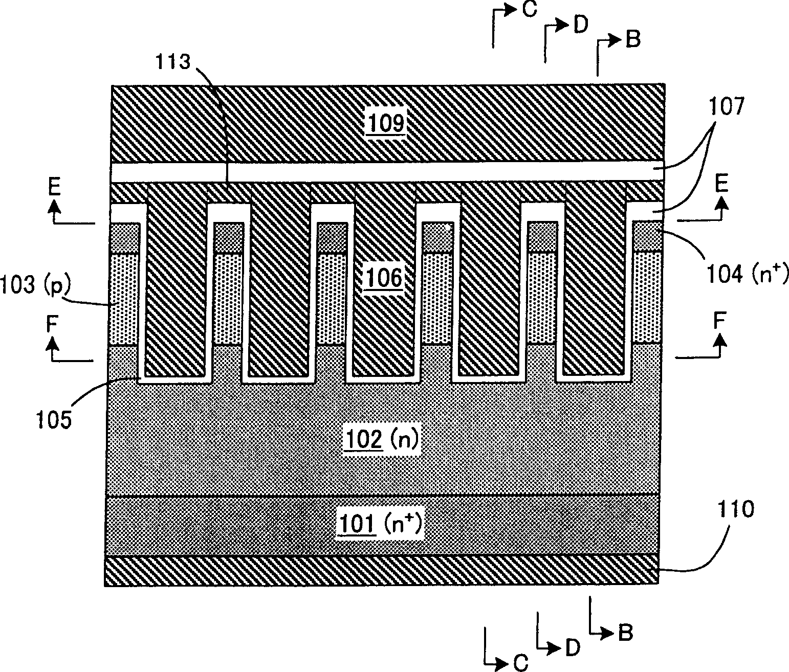 Imbedded grating semiconductor devices