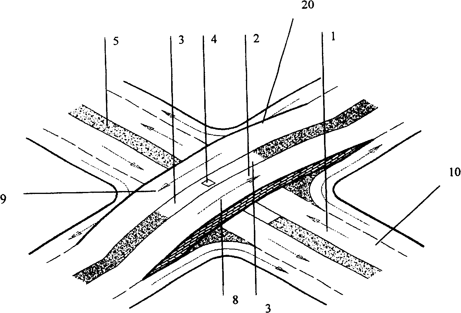 Zero commuter station structure of bus and zero transferring fast public traffic system