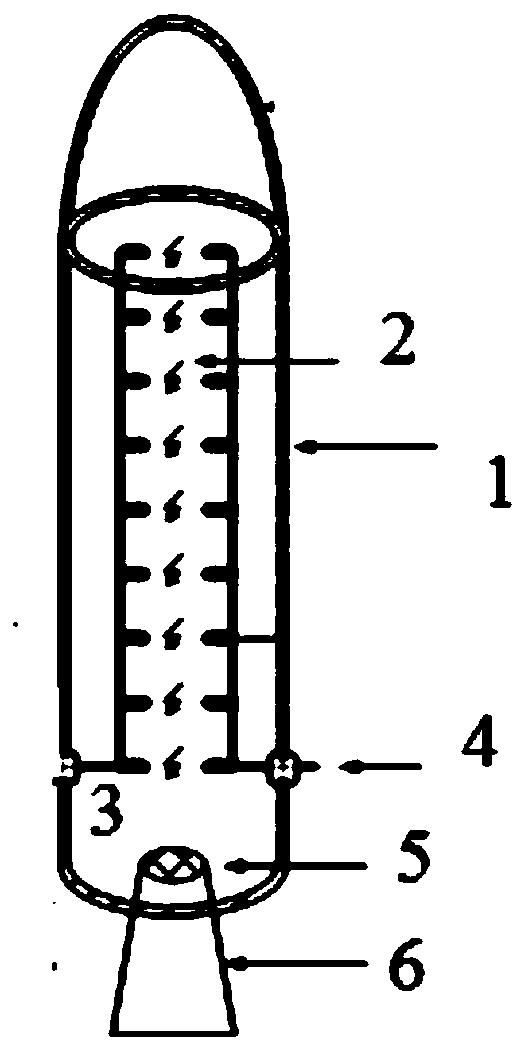 Liquid-phase carbon dioxide phase change propelling method and propelling device based on high-voltage discharge