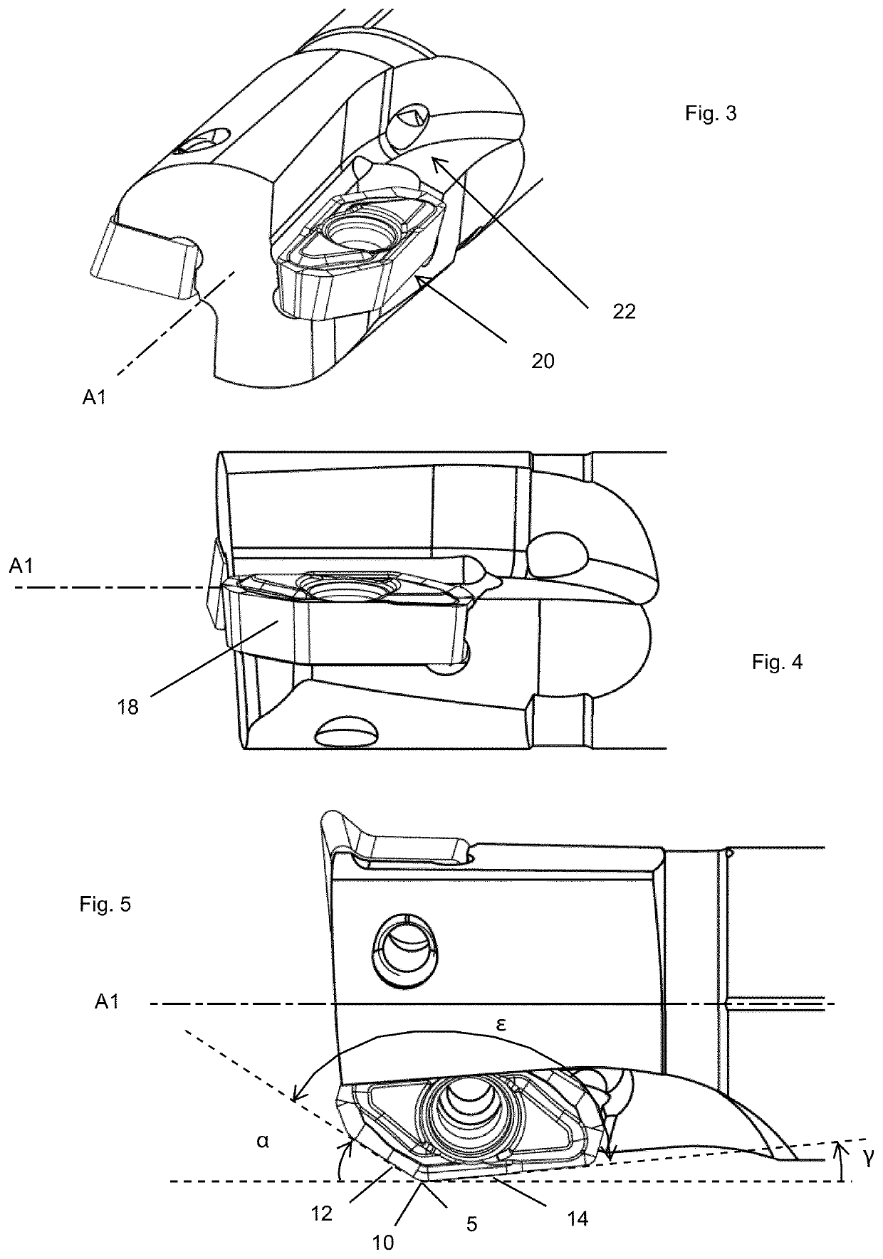 Turning tool and method for metal cutting