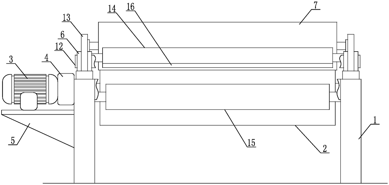 Rubber returning and pressing device for mixed rubber