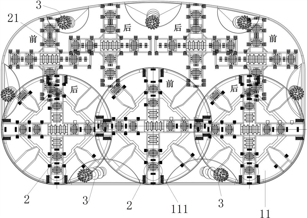 Non-circular tunnel boring machine and auxiliary excavation device for tunnel boring machine