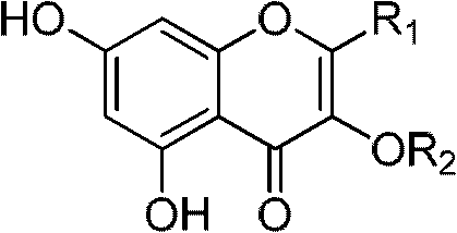 Houttuyfotin hybrid flavonoids and its preparation method and application