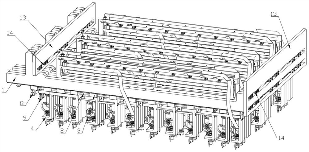 Probe unit, probe bed structure and lithium battery detection and formation equipment