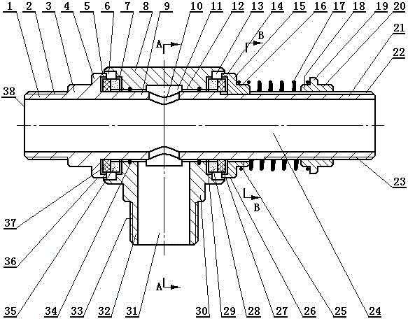 T-tube connector capable of being rotated by 360 degrees