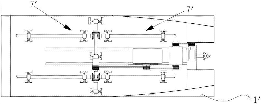 Multifunctional water mowing device