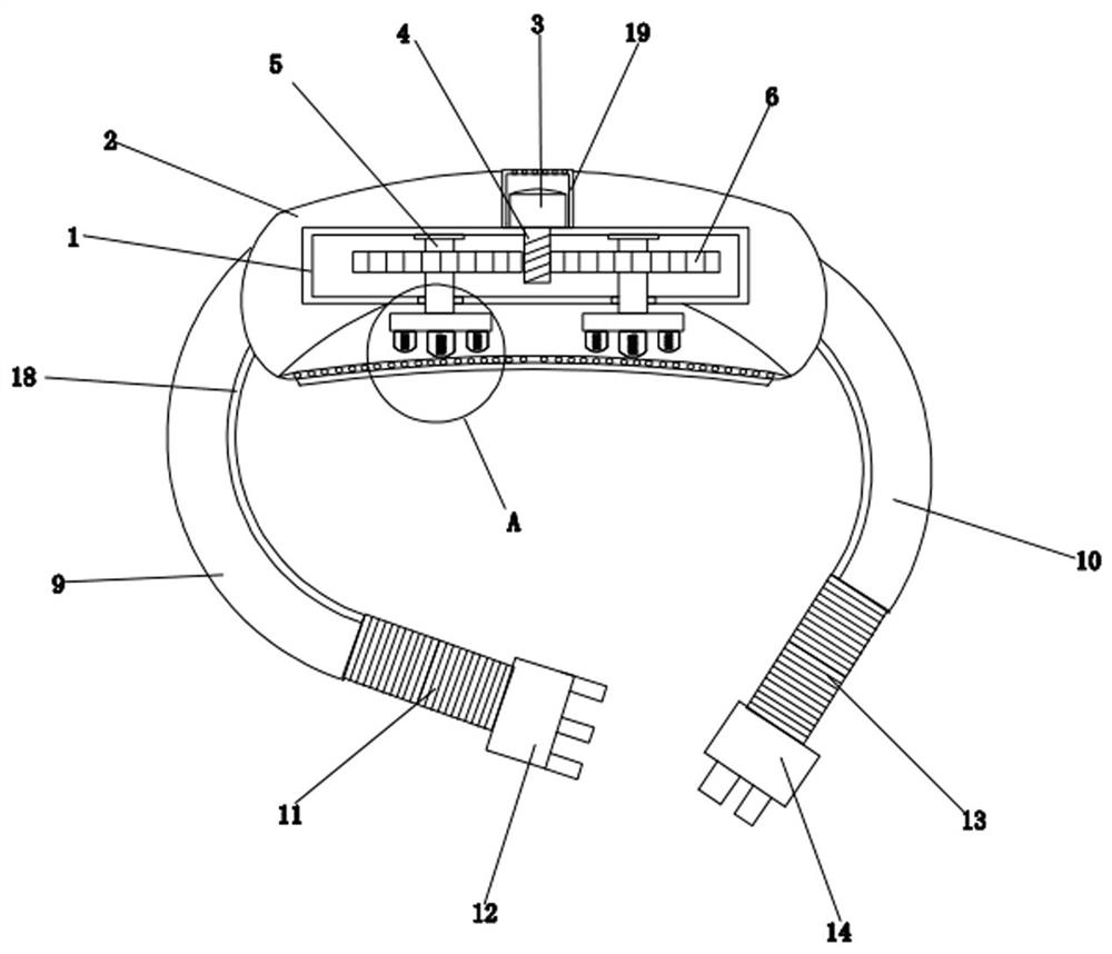 Waist nursing massage device