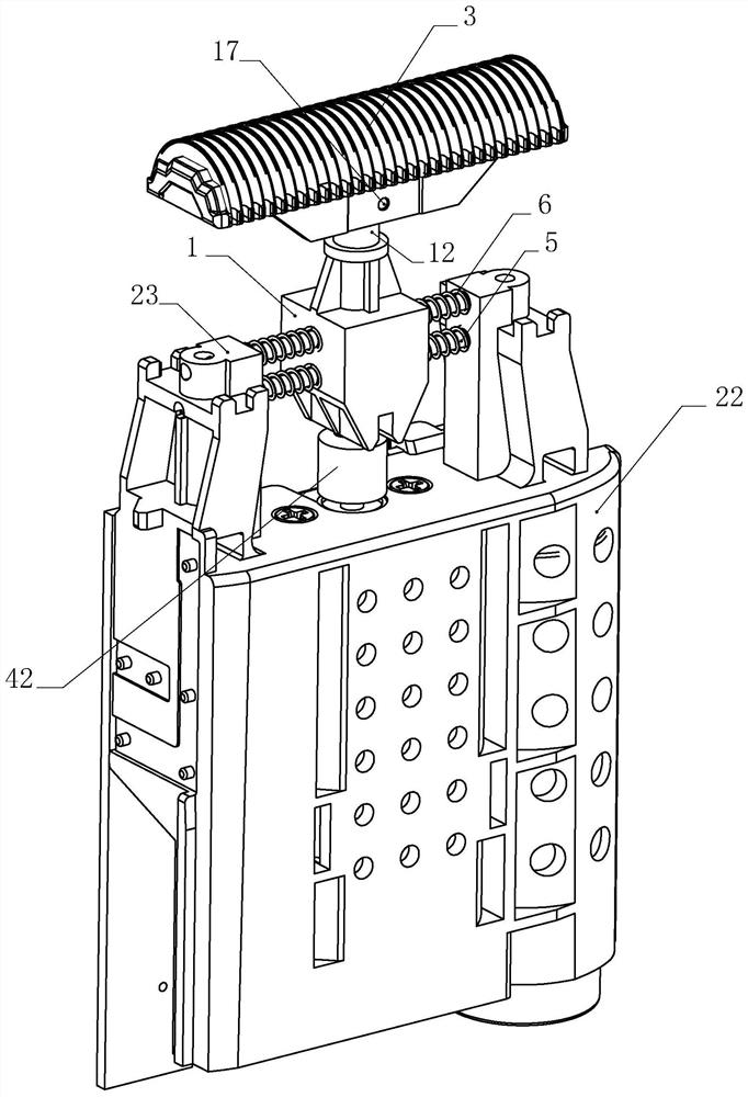 Swing mechanism and shaving tool