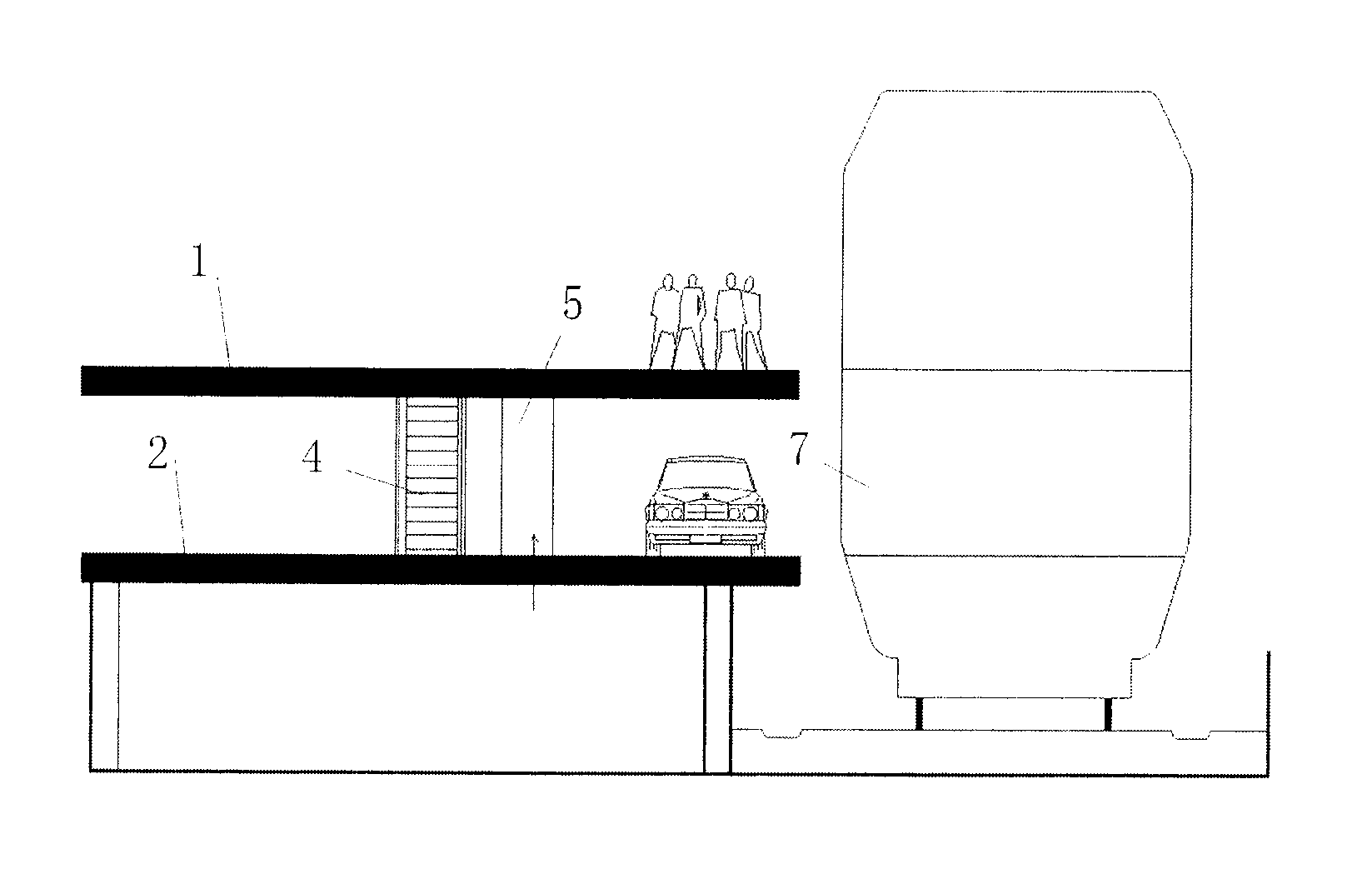 Trail type rapid traffic delivery system and delivery method thereof