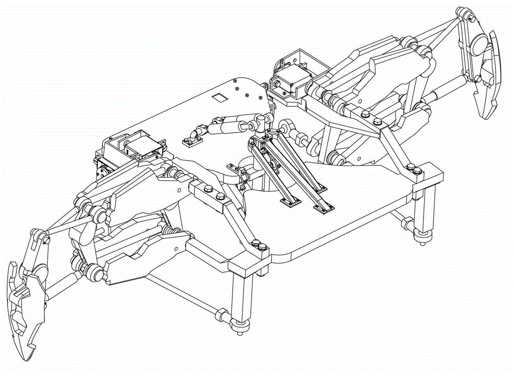 Modularized walking robot with flexible torso