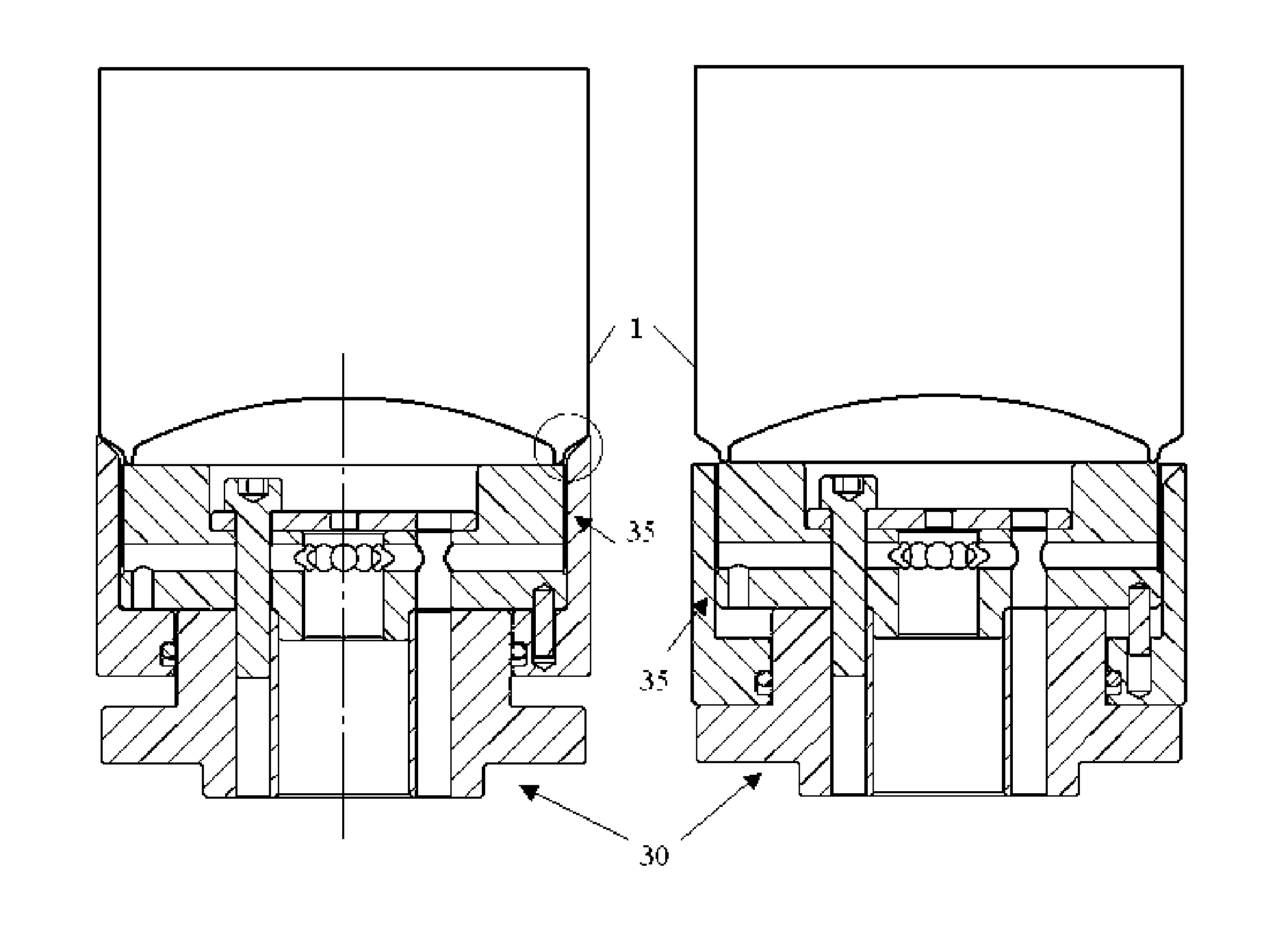 Apparatus for holding a container