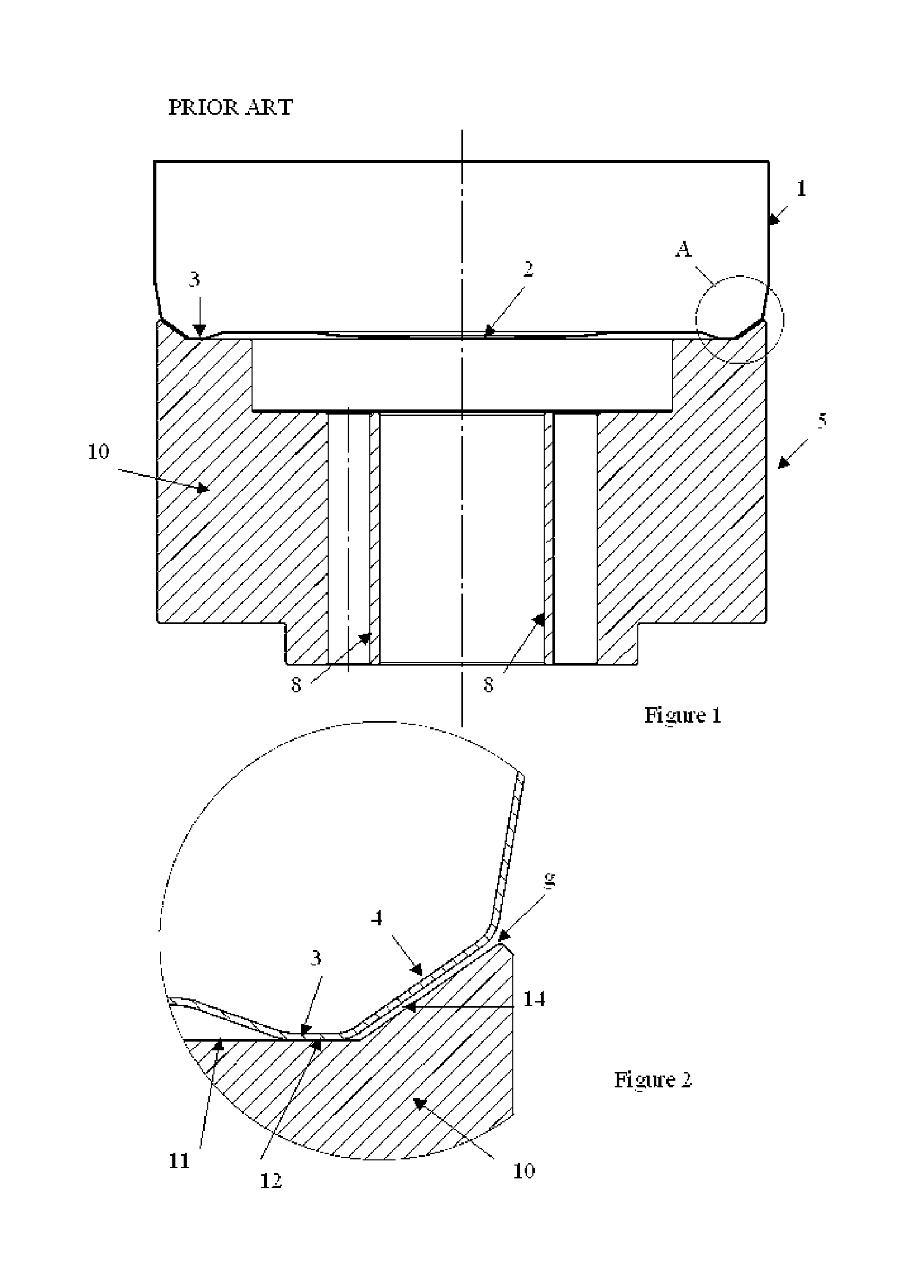 Apparatus for holding a container