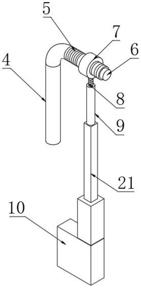 Sprinkling dust collection type dust falling device for house demolition