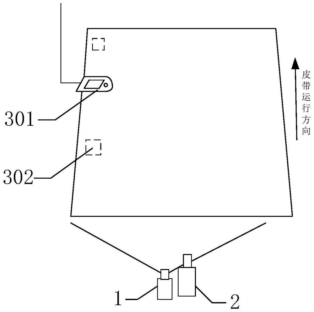 Detection method and detection system for belt tearing state of belt conveyor