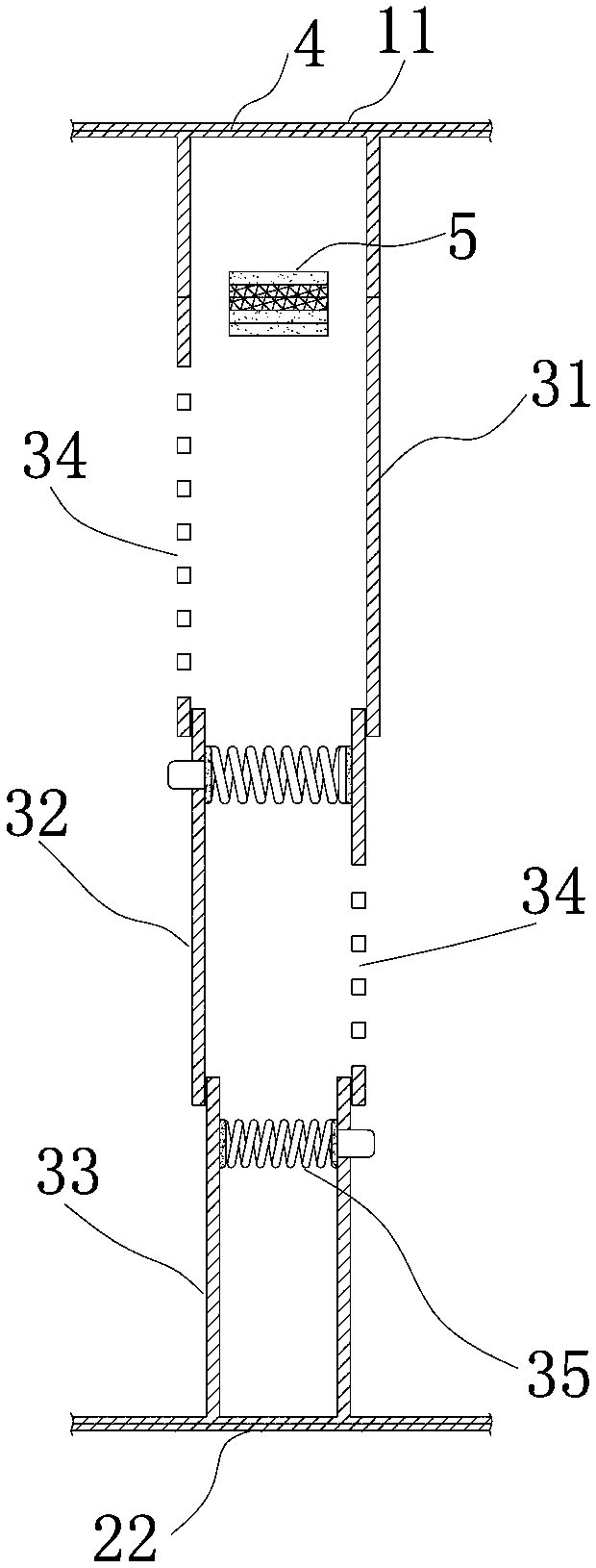 Folding type waste container