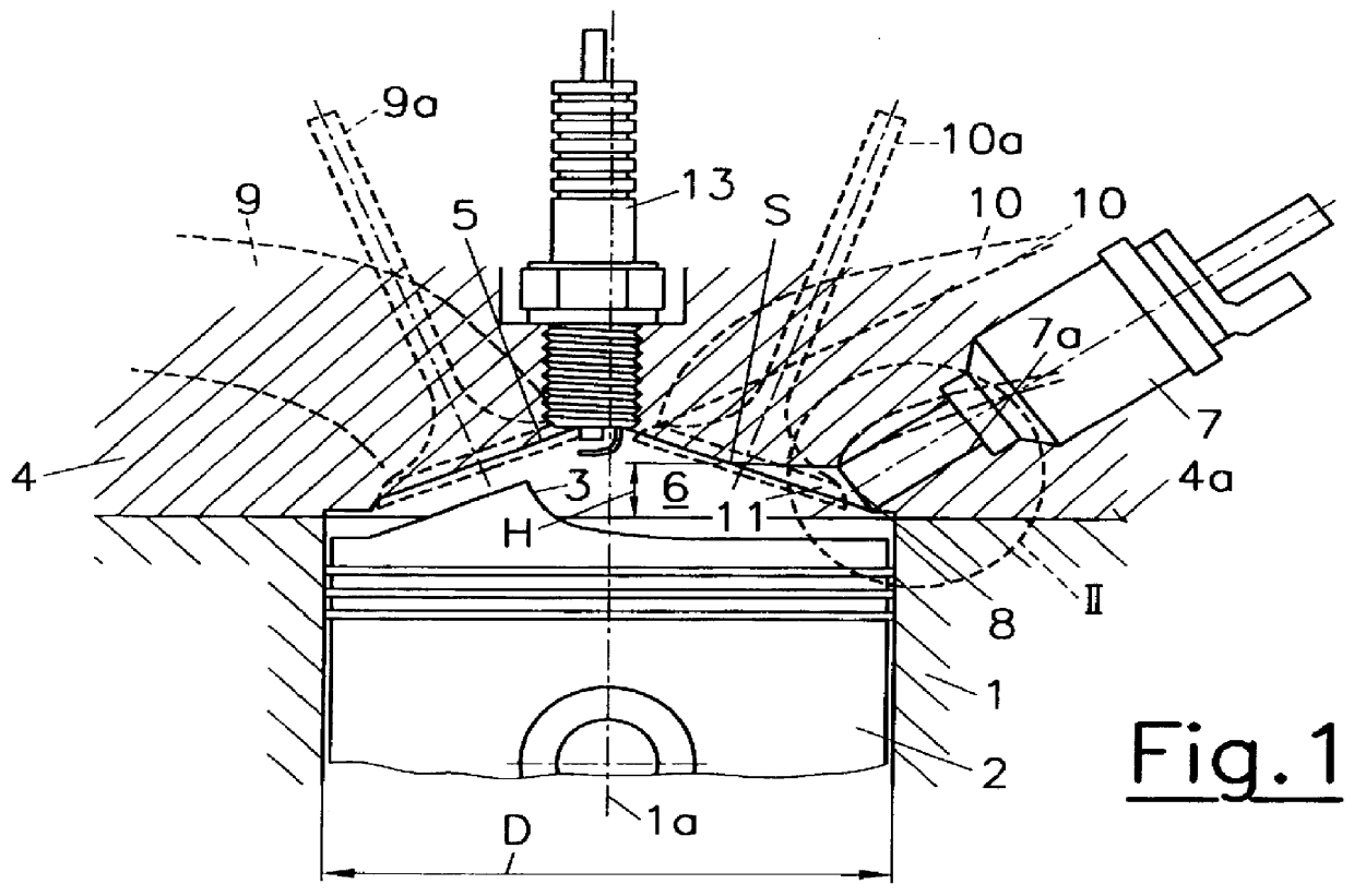 Internal combustion engine with at least one injection device per cylinder