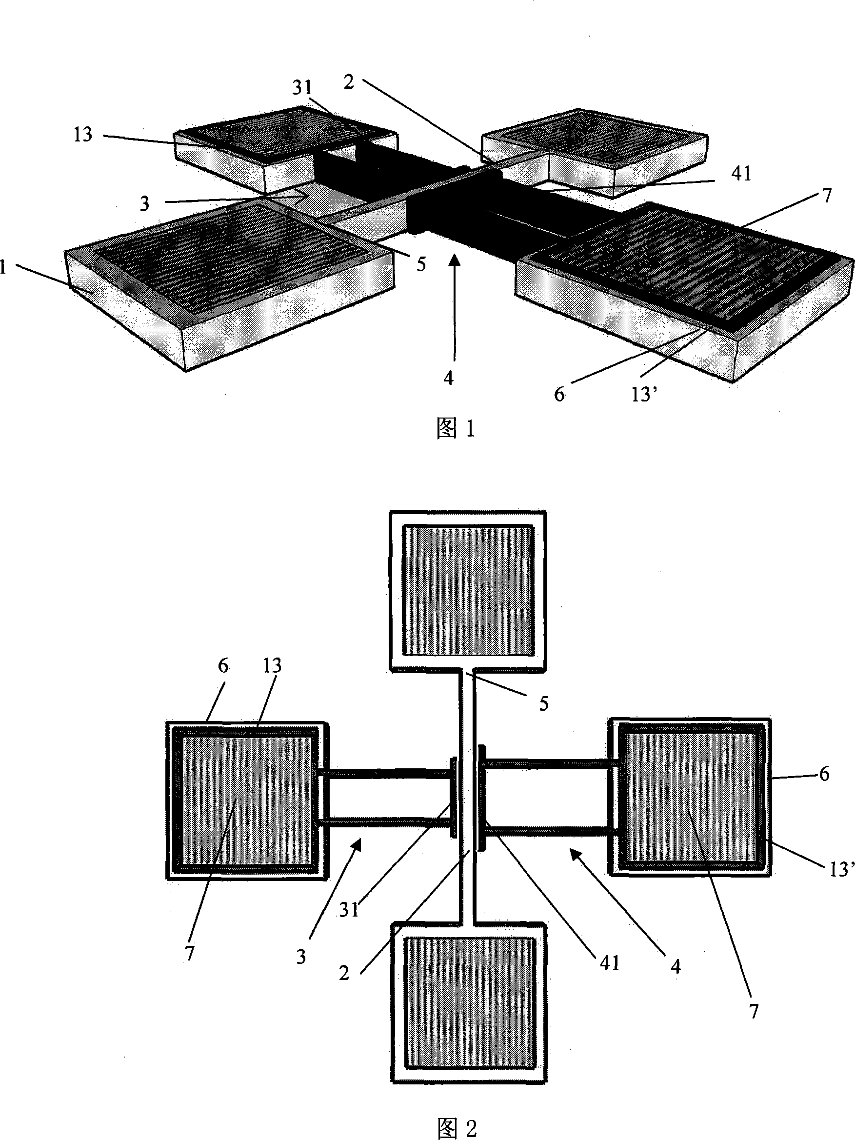 A plane capacitance resonator and its making method