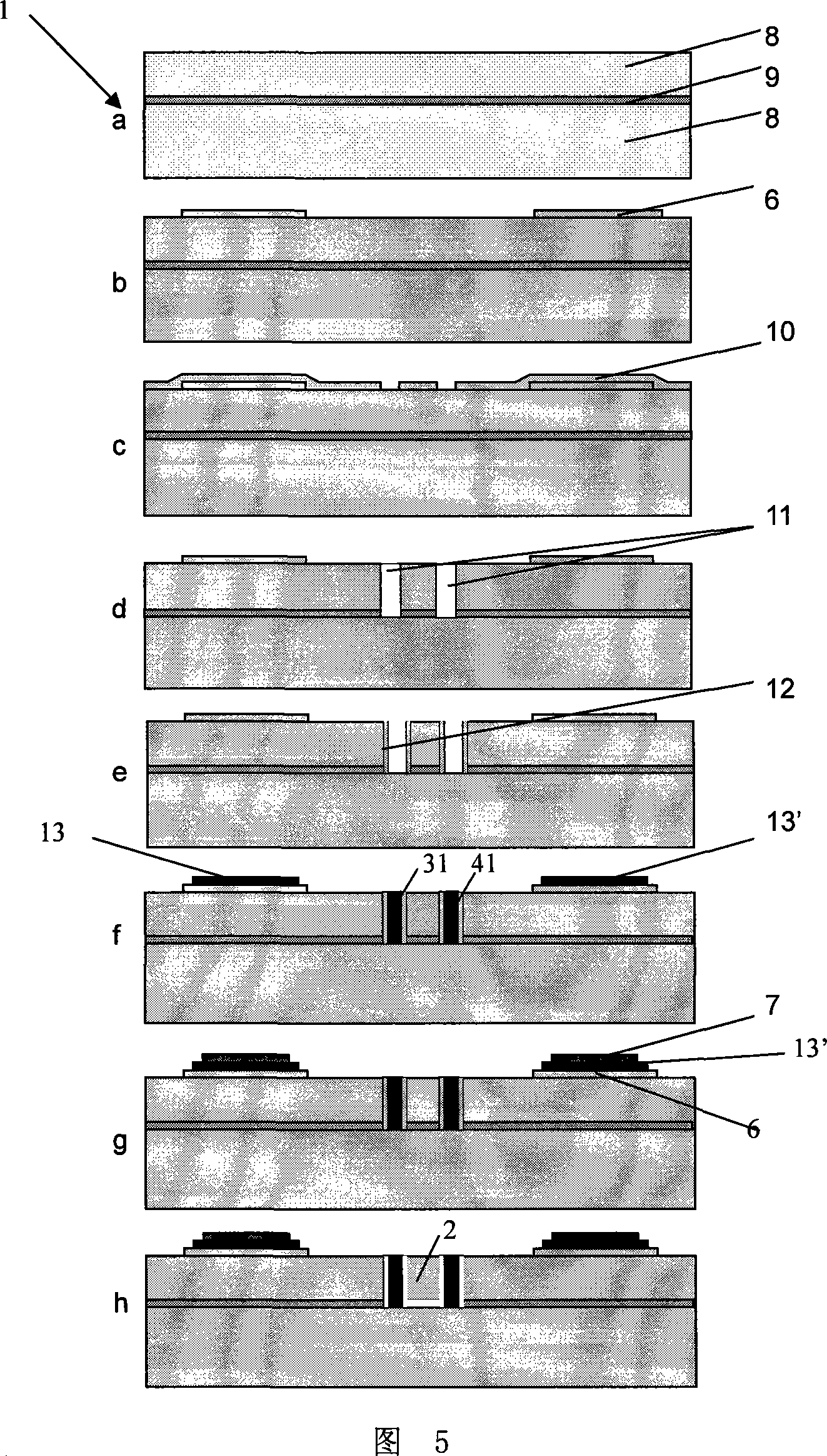 A plane capacitance resonator and its making method