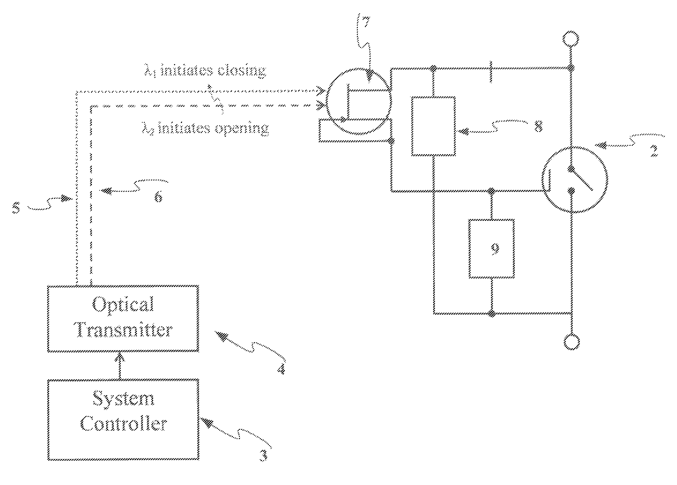 Optically controlled silicon carbide and related wide-bandgap transistors and thyristors