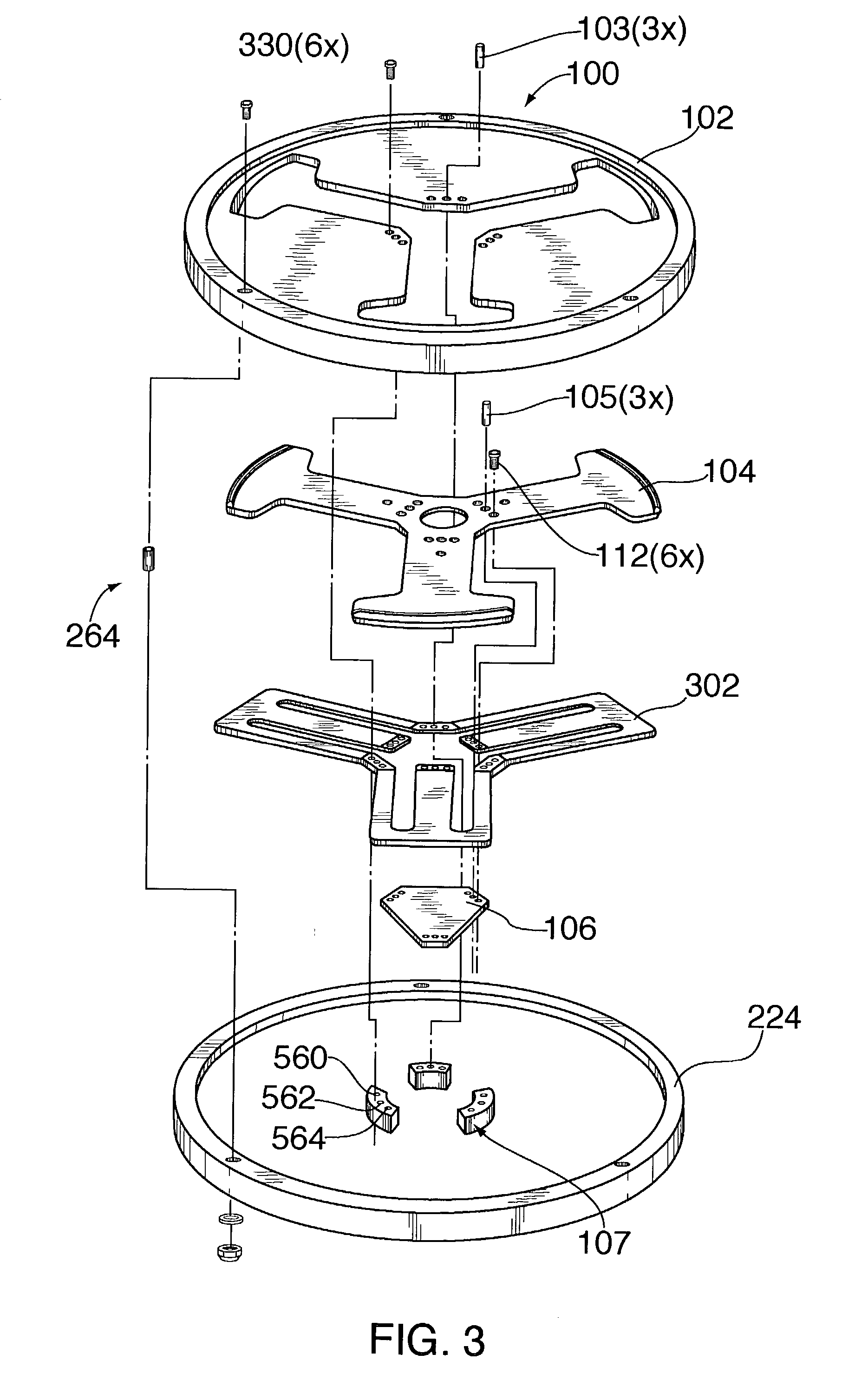 Edge contact loadcup