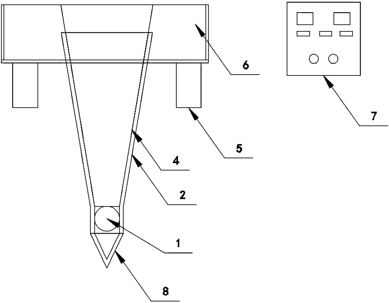 Electric flocculation deep treatment method for thallium-containing wastewater and electric flocculation device