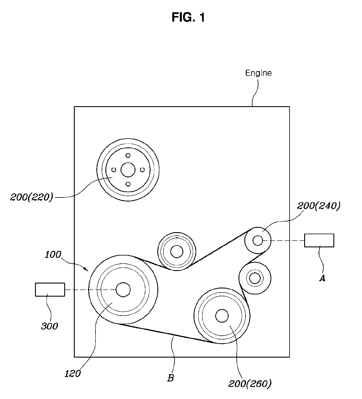 Engine device for vehicle