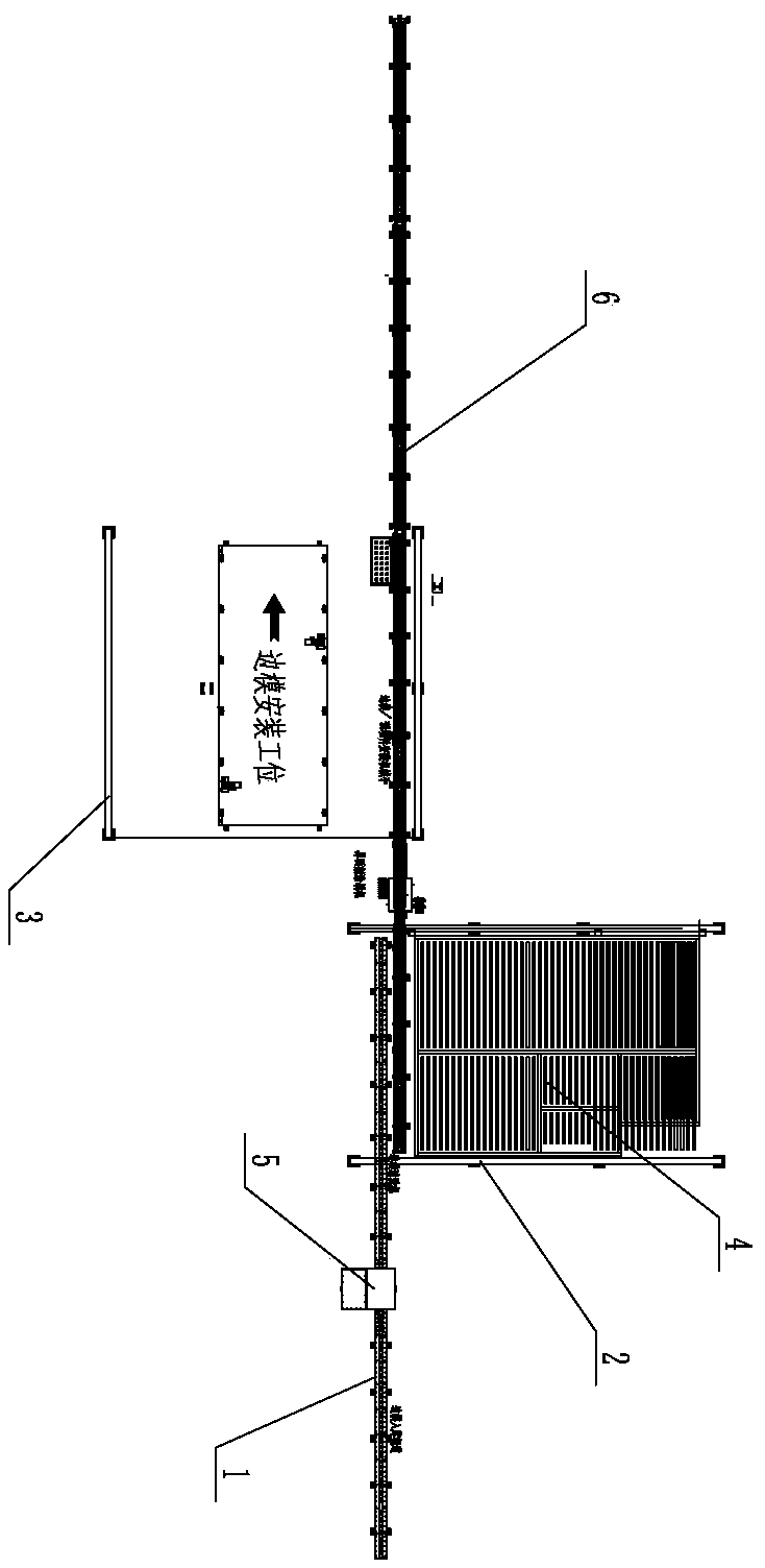 Positioning and mounting line and method for magnetic side molds