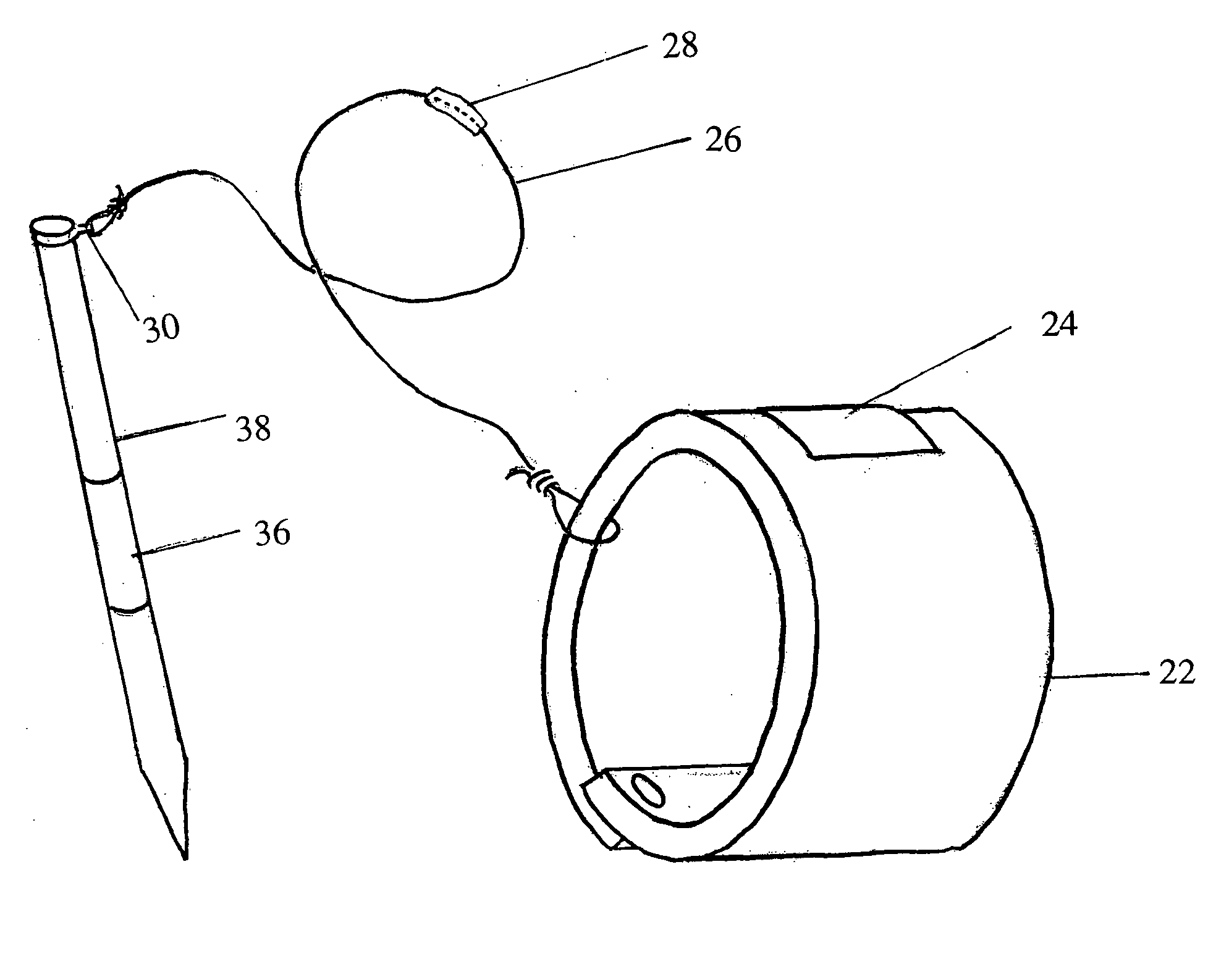 Writing instrument holding and retaining device