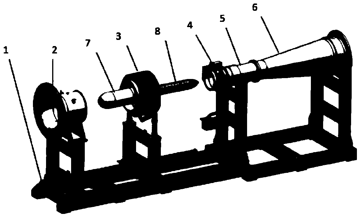 Aero-engine test bed mounting system