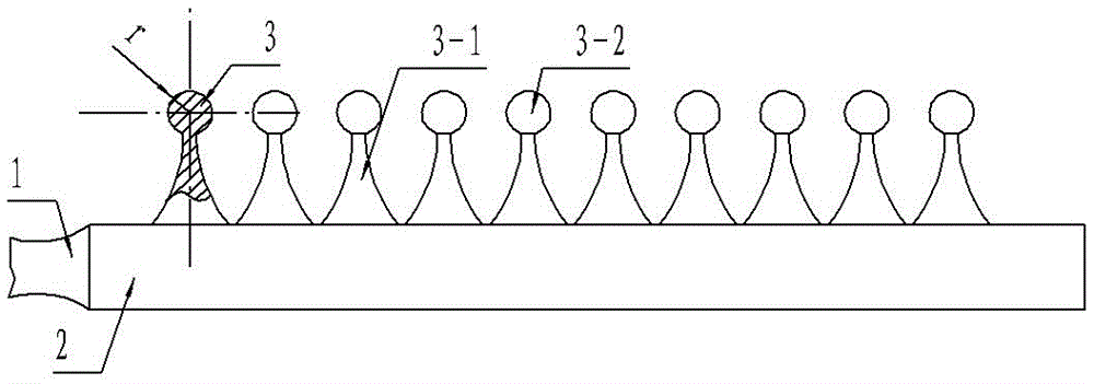 Processing method of tooth cleaning brush head