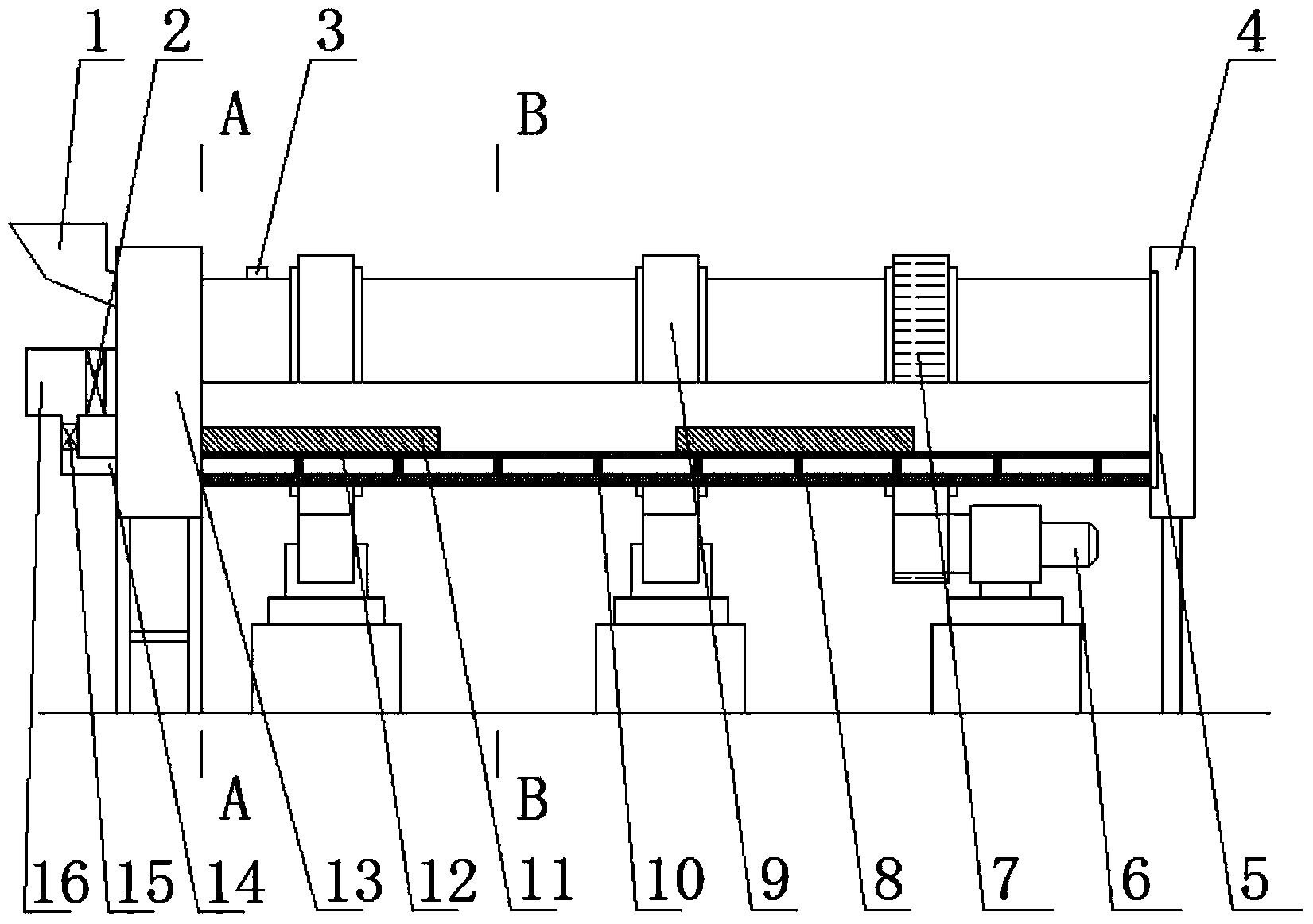 Drying cylinder for waste slurry