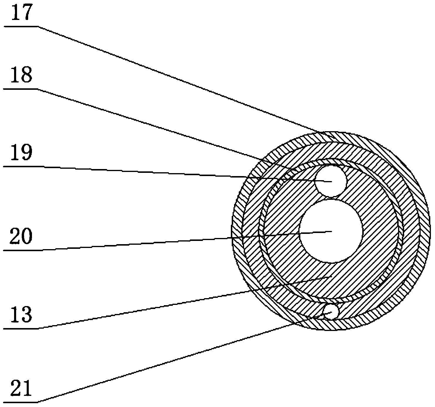 Drying cylinder for waste slurry