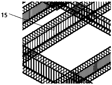 Steel bar or steel structure-based protection hidden antenna array structure for 5G construction