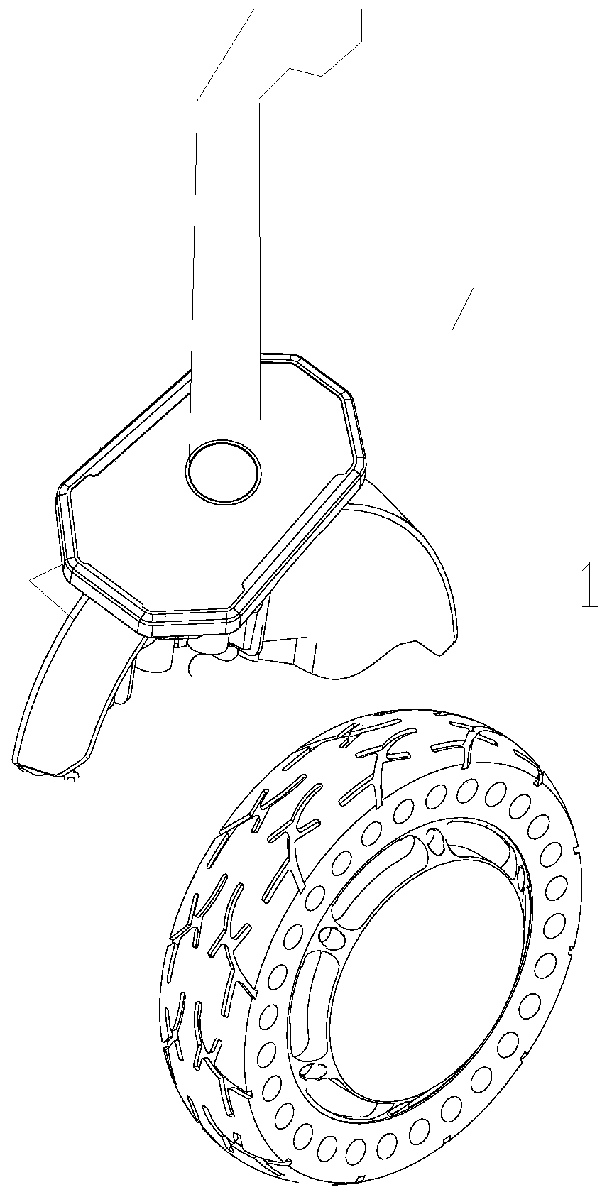 Hand lever control mechanism of balance car